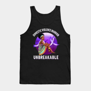 domestic violence warrior unbreakable Tank Top